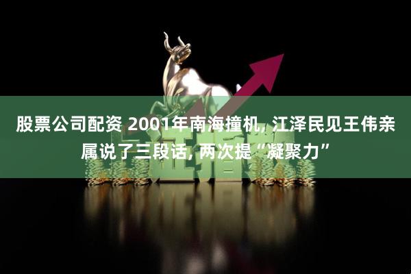 股票公司配资 2001年南海撞机, 江泽民见王伟亲属说了三段话, 两次提“凝聚力”