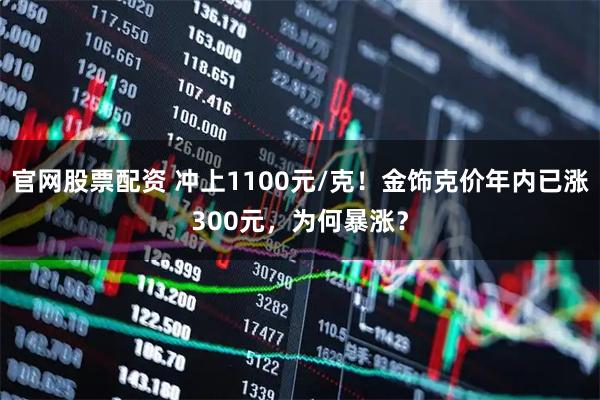 官网股票配资 冲上1100元/克！金饰克价年内已涨300元，为何暴涨？